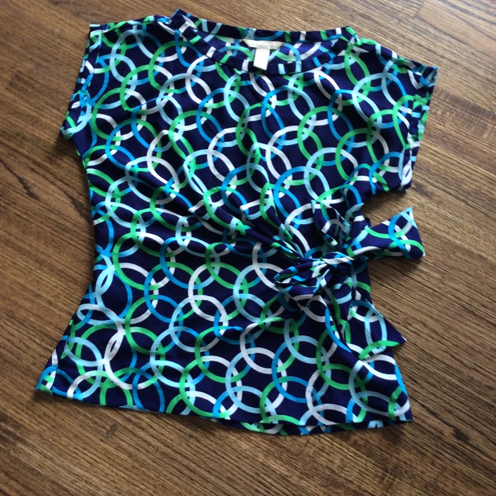 Banana Republic Circle-Print Blouse